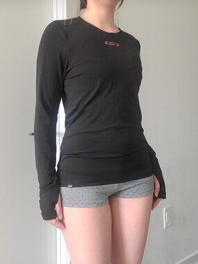 Louis Garneau Purple Accent Thumb Hole Long Sleeve